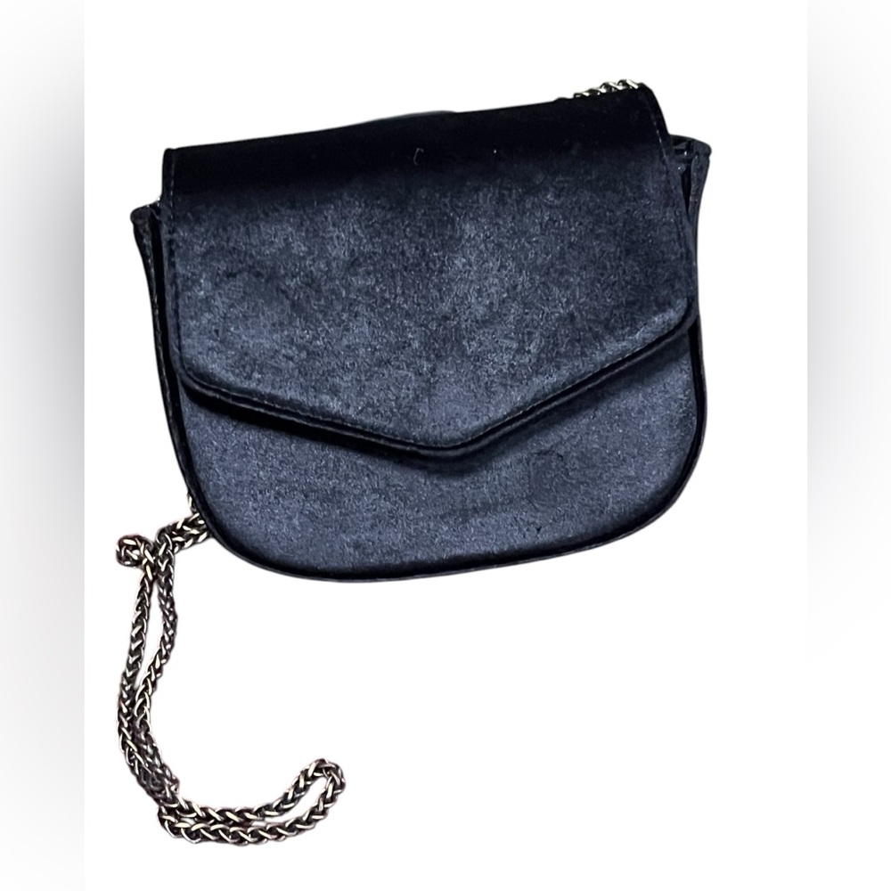 Anthropologie Crossbody Clutch Velvet Lucite NWOT